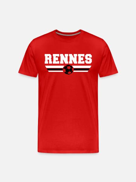 Rennes Fußball 2013 - Männer Premium Bio T-Shirt - Rot