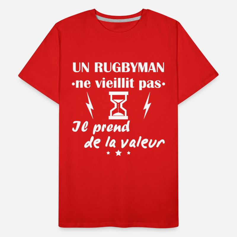 Rubyman ne vieillit pas, idée cadeau anniversaire T-shirt bio Premium Homme