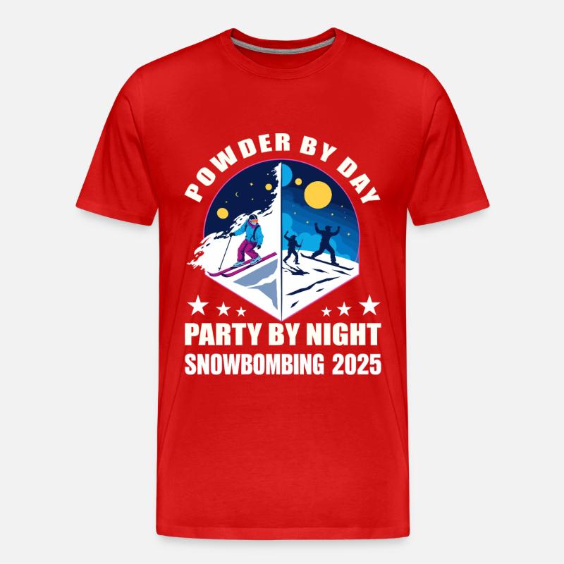 Snowbombing 2025 - Männer Premium Bio T-Shirt - Rot