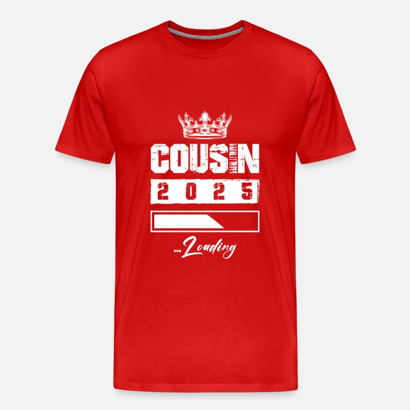 Cousin 2025 Loading - Men's Premium Organic T-Shirt - red