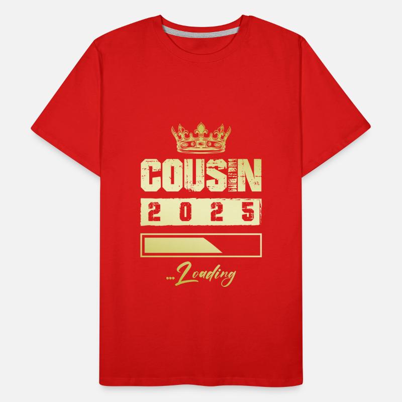 Cousin 2025 Loading Männer Premium Bio T-Shirt
