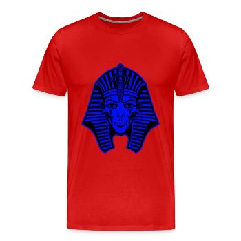 Portrait de Pharaon - T-shirt bio Premium Homme - rouge - Devant - Damien (186cm)