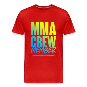 Équipe Mma - T-shirt bio Premium Homme - rouge - Devant - Damien (186cm)