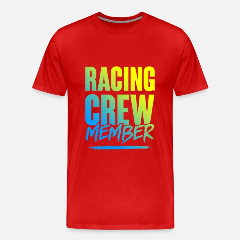 Racing Crew - Männer Premium Bio T-Shirt - Rot