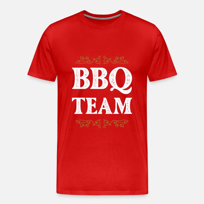 Bbq Crew - Männer Premium Bio T-Shirt - Rot