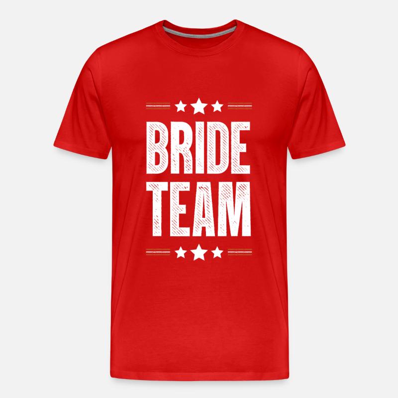 Bride Team - Männer Premium Bio T-Shirt - Rot