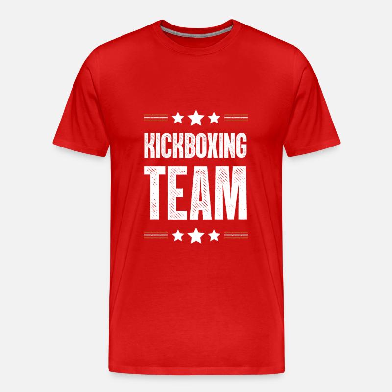 Kickboxing Team - Männer Premium Bio T-Shirt - Rot