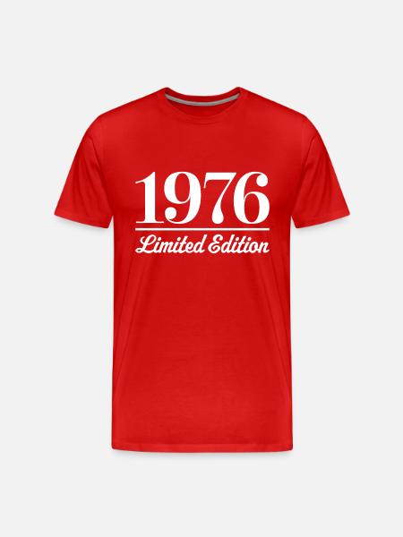 1976 Édition limitée - T-shirt bio Premium Homme - rouge