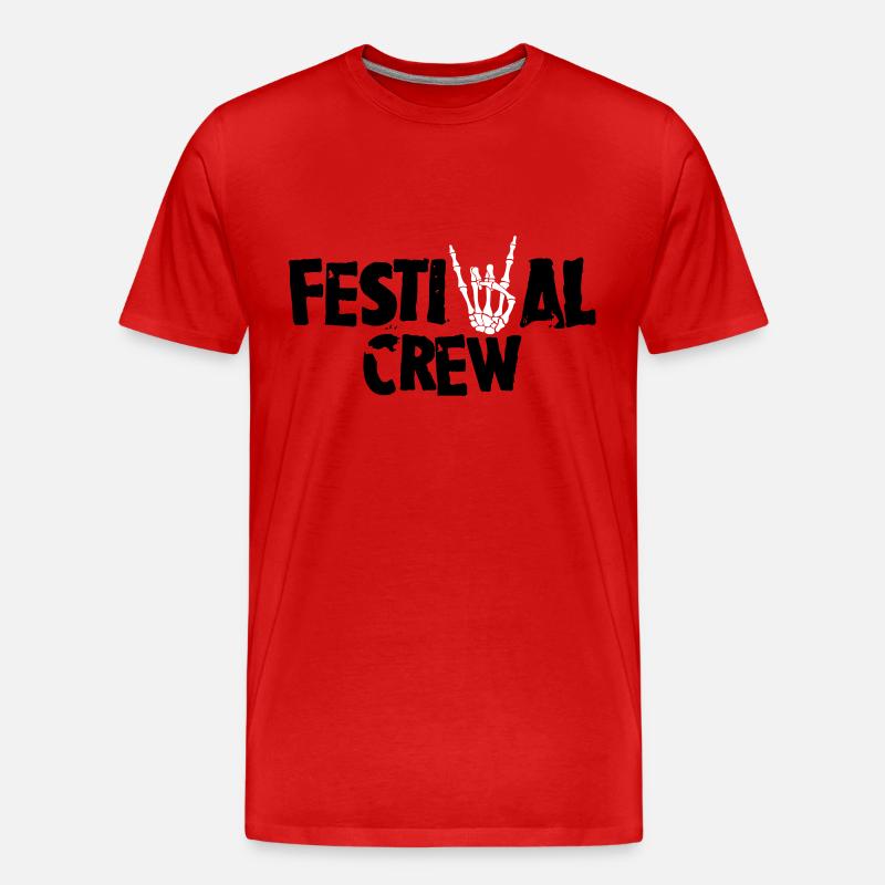 Festival Crew - Männer Premium Bio T-Shirt - Rot