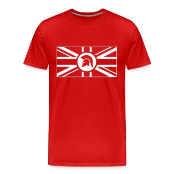 early_reggae_negative - T-shirt bio Premium Homme - rouge - Devant - Damien (186cm)