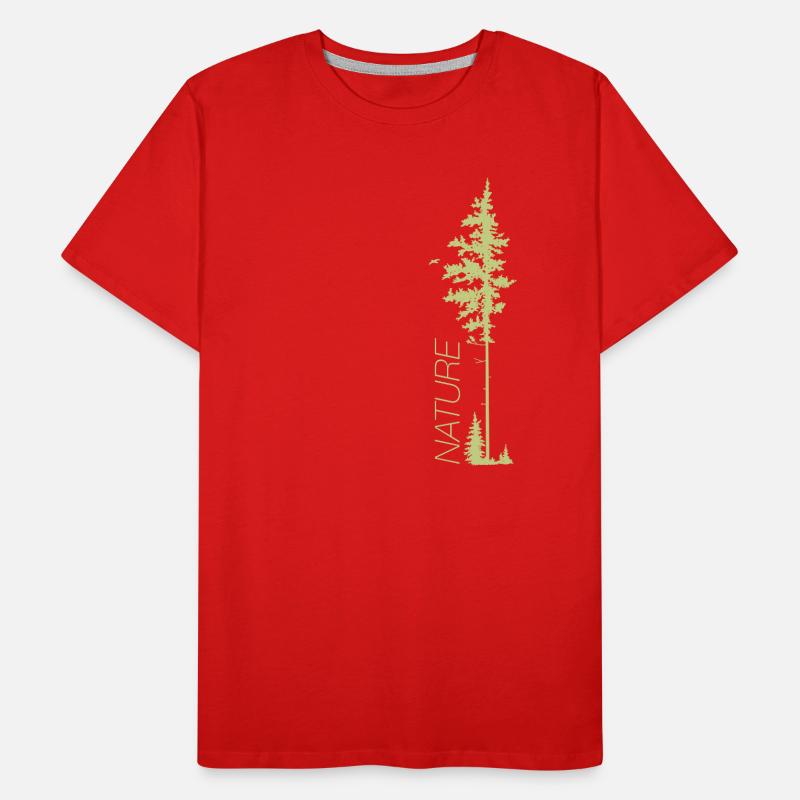 Baum mit Text. Männer Premium Bio T-Shirt