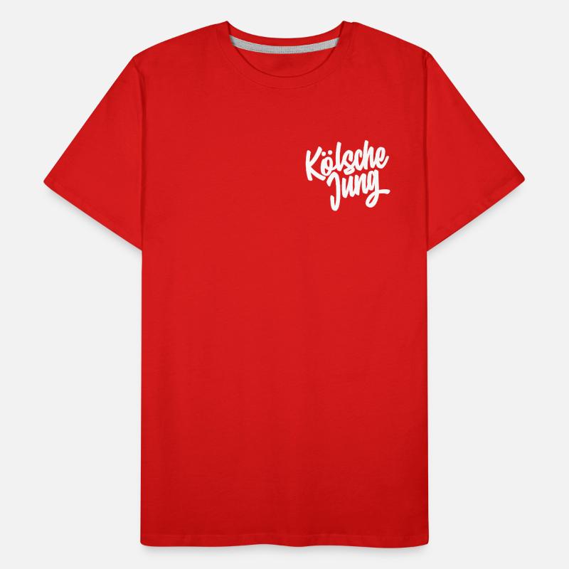 Kölsche Jung Script Design Männer Premium Bio T-Shirt
