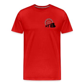 Disque de frein VTT - T-shirt bio Premium Homme - rouge - Devant - Damien (186cm)