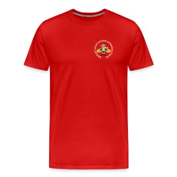 Brevet d'initiation aéronautique pour garçon. - T-shirt bio Premium Homme - rouge - Devant - Damien (186cm)