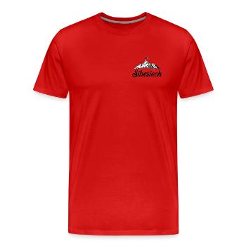 Sibesiech - cooler Typ - Männer Premium Bio T-Shirt - Rot - Vorne - Damien (186cm)
