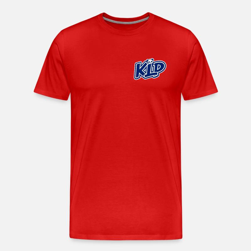 blau - Männer Premium Bio T-Shirt - Rot