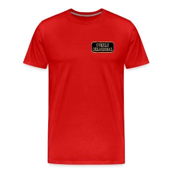 Sentiments délirants excessifs - T-shirt bio Premium Homme - rouge - Devant - Damien (186cm)