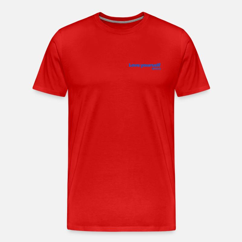 Aimez-vous - Statement Design - T-shirt bio Premium Homme - rouge