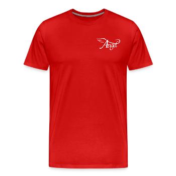 Fishing rod - Men's Premium Organic T-Shirt - red - Front - Damien (186cm)