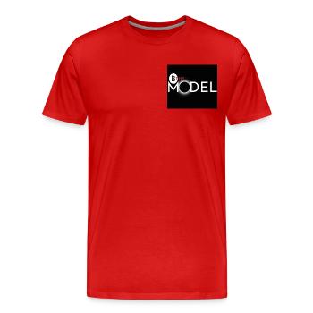 10 allée Jules Guesde - T-shirt bio Premium Homme - rouge - Devant - Damien (186cm)