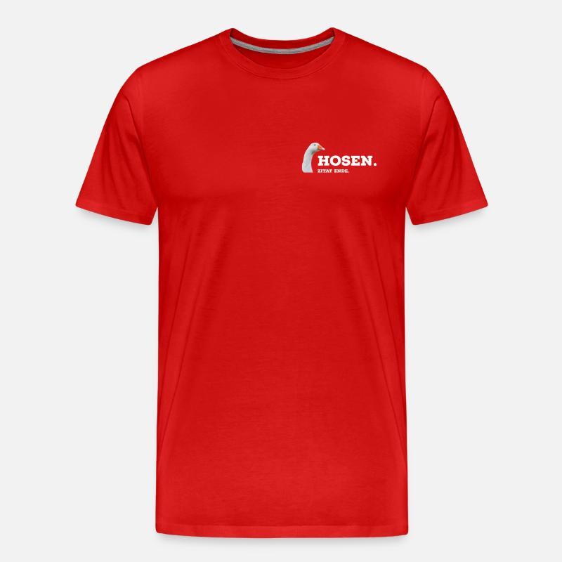 Gänsehosen 2.0 - Männer Premium Bio T-Shirt - Rot