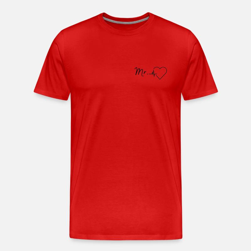 Mr - Männer Premium Bio T-Shirt - Rot