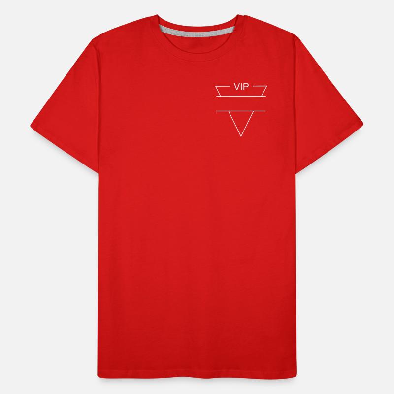 VIP logo white - triangle shape Men's Premium Organic T-Shirt