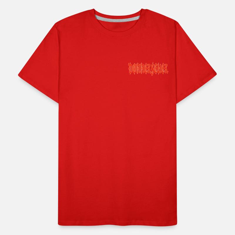 Donnerfeuerschrift red Männer Premium Bio T-Shirt