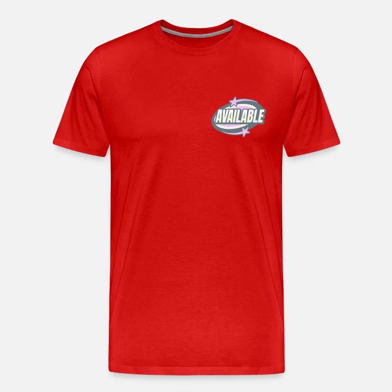 Available - Männer Premium Bio T-Shirt - Rot