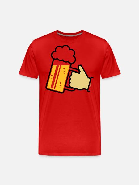 XGruß from Bavaria (L3) - Men's Premium Organic T-Shirt - red