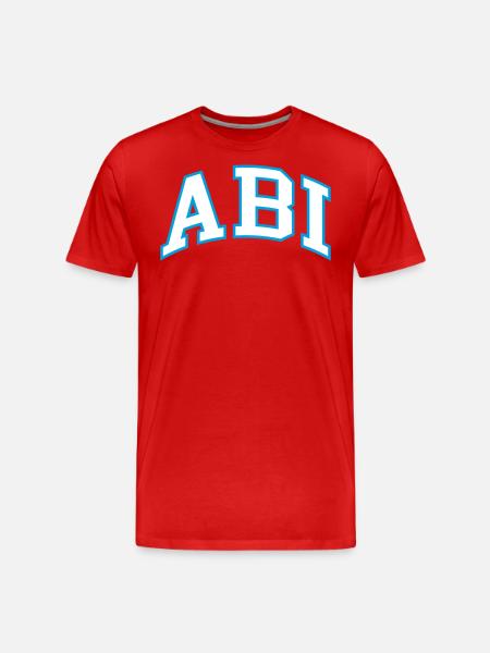 ABI - Männer Premium Bio T-Shirt - Rot