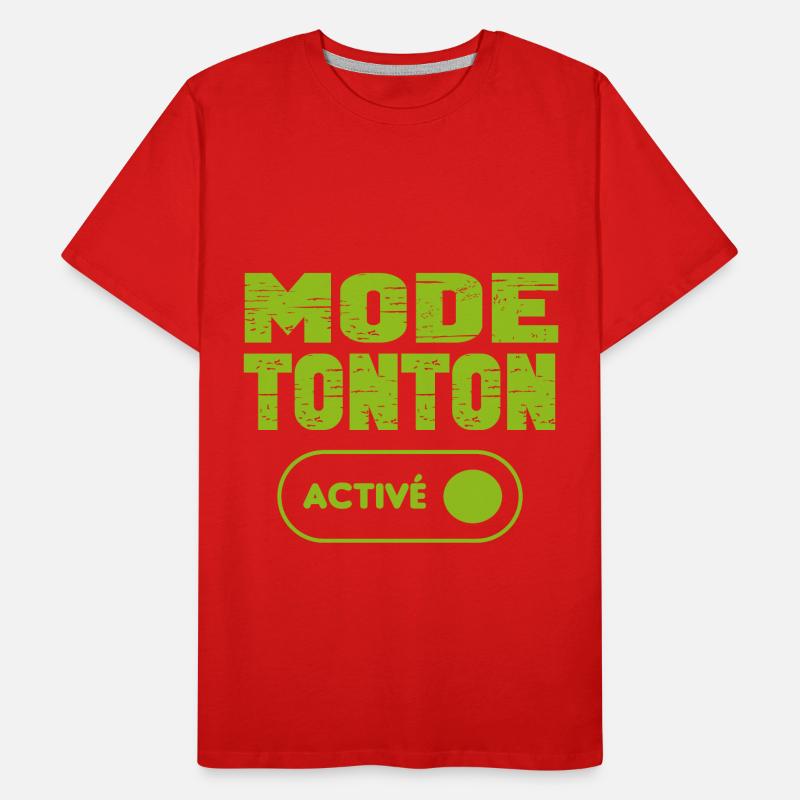 Mode tonton activé T-shirt bio Premium Homme