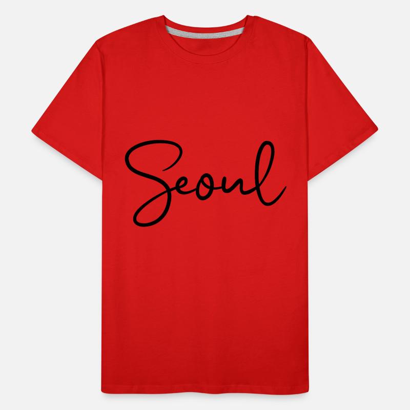 Séoul, Corée du Sud T-shirt bio Premium Homme