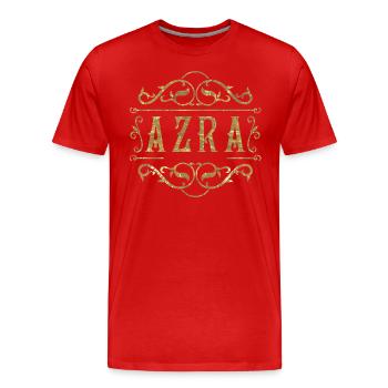 Azra or - T-shirt bio Premium Homme - rouge - Devant - Damien (186cm)