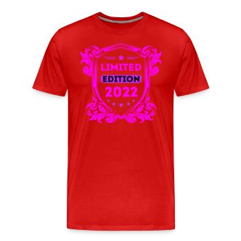 2020 - Men's Premium Organic T-Shirt - red - Front - Damien (186cm)