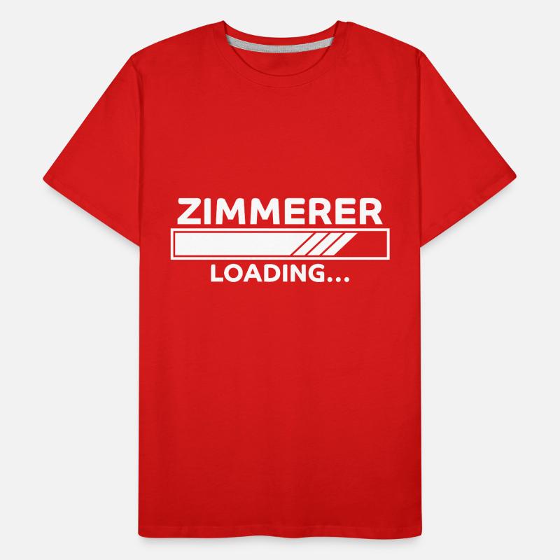 Zimmerer Spruch Zimmermann Witz Zimmerer Geschenk Männer Premium Bio T-Shirt