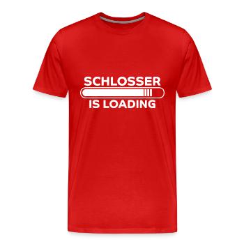 Schlosser Spruch Beruf Lustiges Schlosser Geschenk - Männer Premium Bio T-Shirt - Rot - Vorne - Damien (186cm)