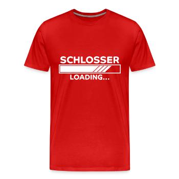 Schlosser Spruch Beruf Lustiges Schlosser Geschenk - Männer Premium Bio T-Shirt - Rot - Vorne - Damien (186cm)
