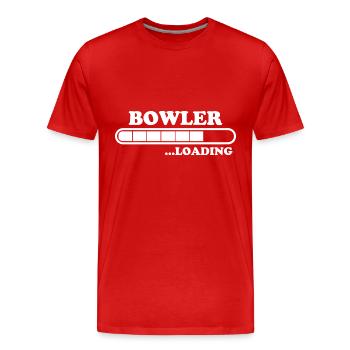 Bowling Spruch Bowlingspieler Fun Bowler Geschenk - Männer Premium Bio T-Shirt - Rot - Vorne - Damien (186cm)