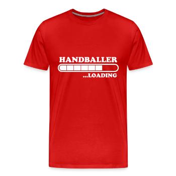 Handball Spruch Sport Lustiges Handballer Geschenk - Männer Premium Bio T-Shirt - Rot - Vorne - Damien (186cm)