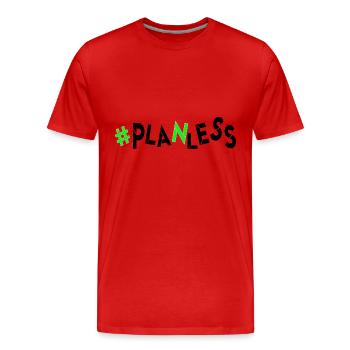 heute keine Idee kein Plan Ahnungslos planlos - Männer Premium Bio T-Shirt - Rot - Vorne - Damien (186cm)