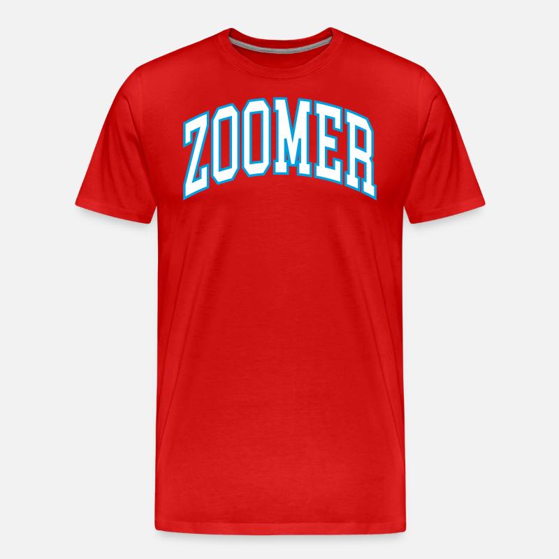 Zoomer - Männer Premium Bio T-Shirt - Rot