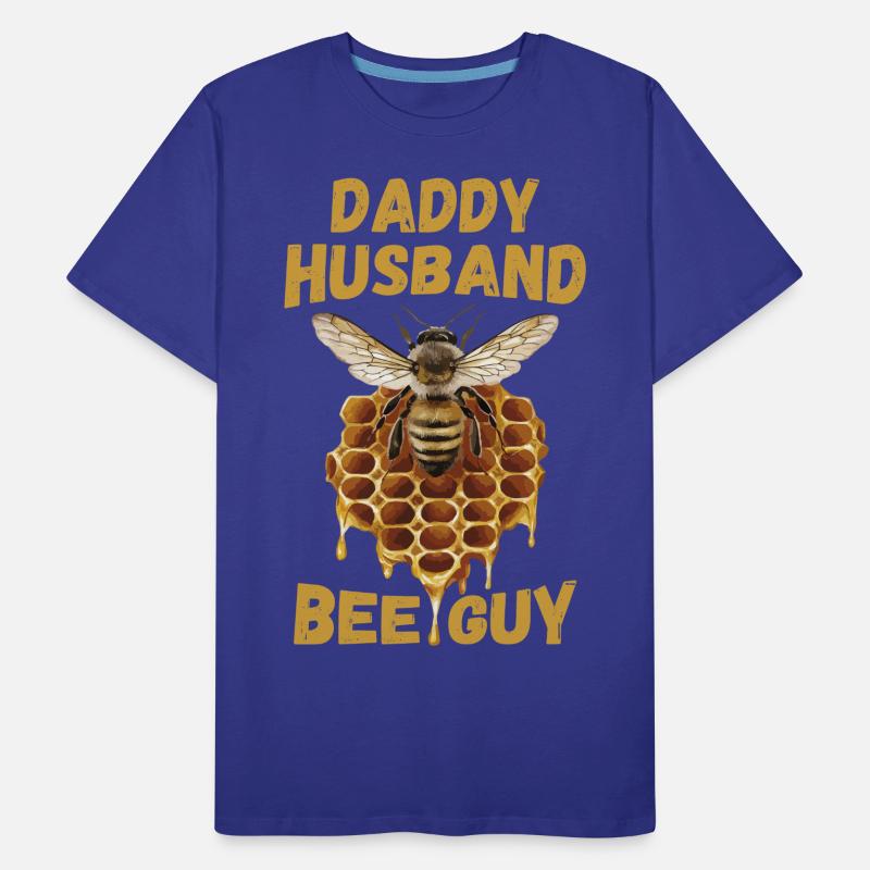 Daddy Husband Bee Guy Beekeeper Men's Premium Organic T-Shirt