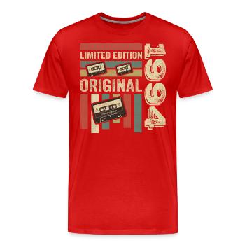 Millésime 1994 - citation d’anniversaire rétro 1994 - T-shirt bio Premium Homme - rouge - Devant - Damien (186cm)