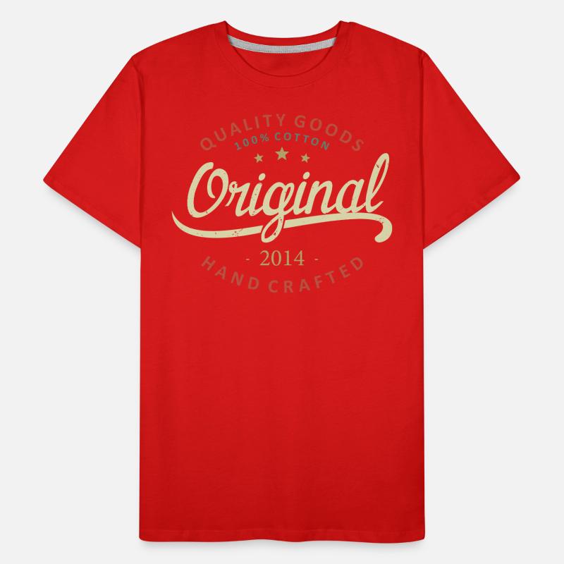 Original 2014 Geburtstagsgeschenk 2014 Männer Premium Bio T-Shirt