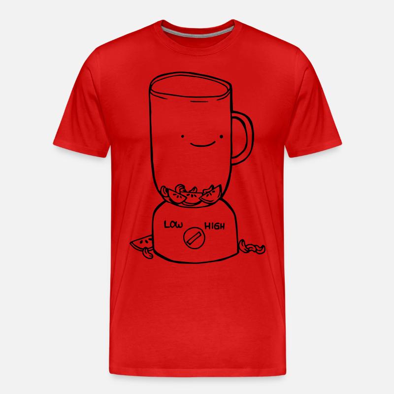 Mixer - Männer Premium Bio T-Shirt - Rot
