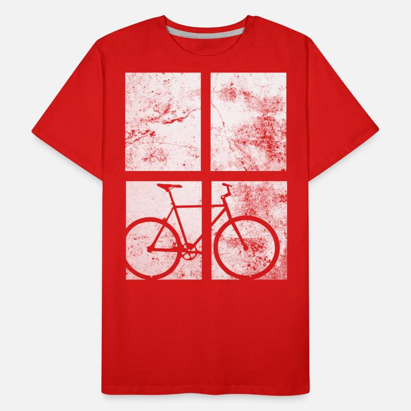 4 Rectangles - Cyclisme - (4) T-shirt bio Premium Homme