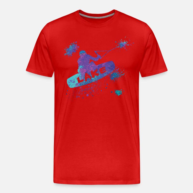 Wakeboard, Overspray - Männer Premium Bio T-Shirt - undefined