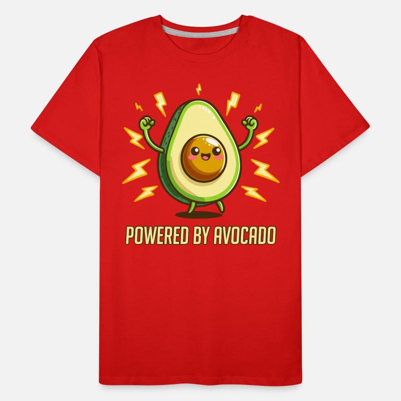 Powered By Avocado Men's Premium Organic T-Shirt