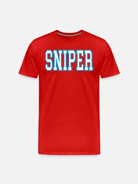 Sniper - Men's Premium Organic T-Shirt - red